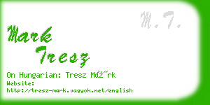 mark tresz business card